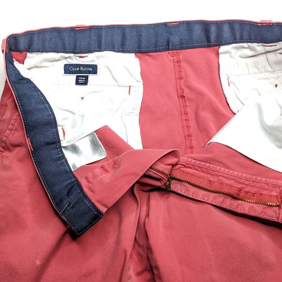 Gap Club Room Men's Casual Shorts 33 34 Flat Front Distressed - Picture 10 of 10